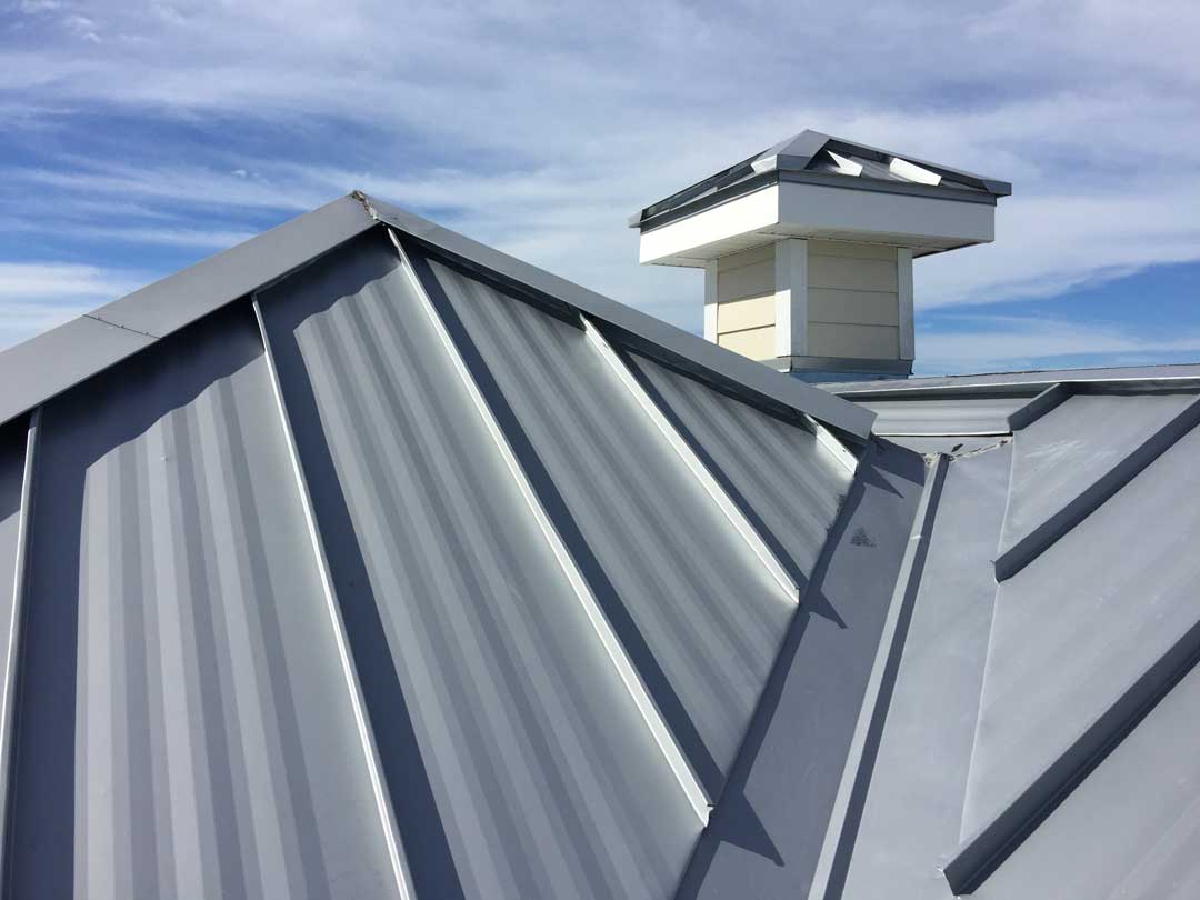 Completed 16 in. Striated Standing Seam Panel with Cupola in Sarasota County, FL