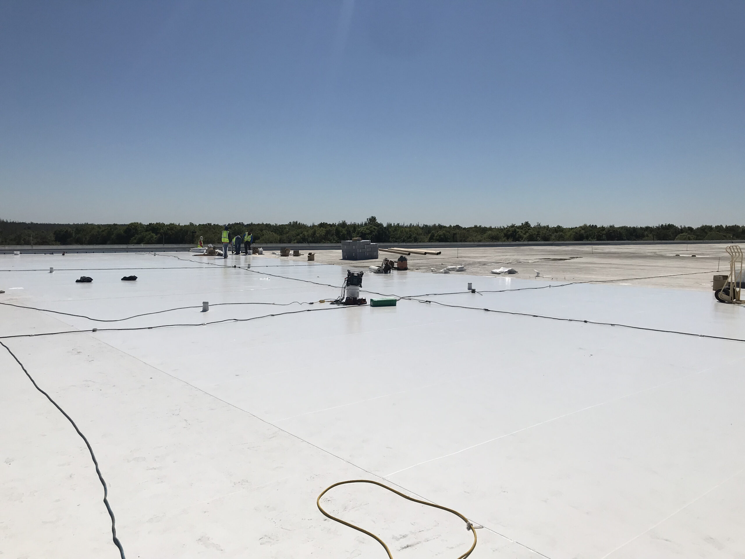 Completed Large-Format Duro-Last Membrane Roof in Manatee County, FL