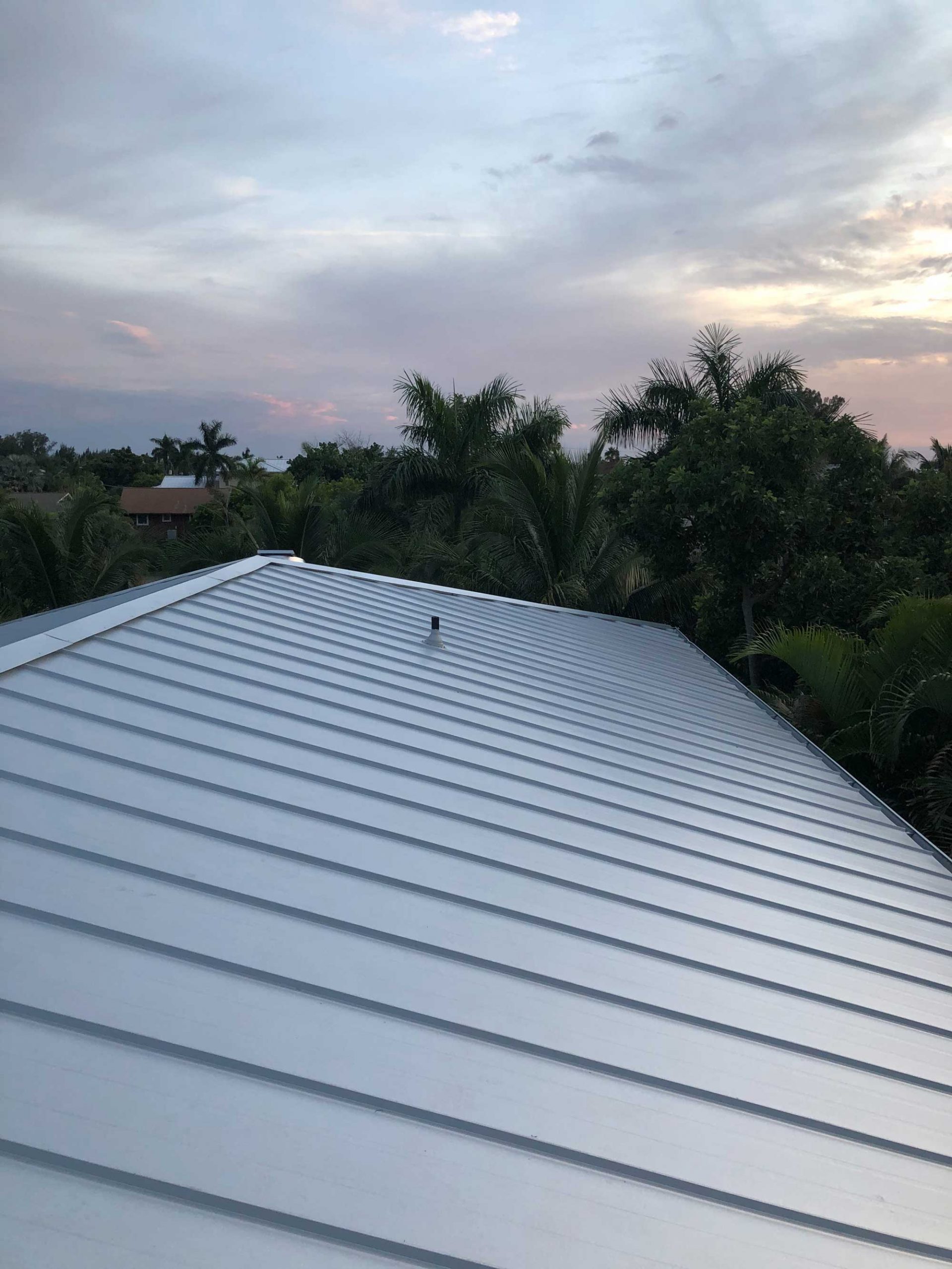 Completed 26 ga. Standing Seam Mill-Finish Roof in Sarasota County, FL