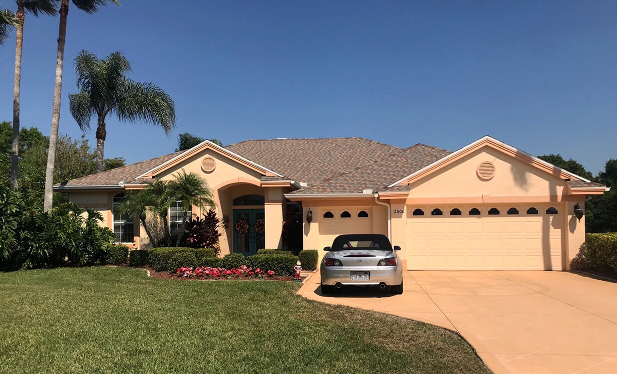 Completed GAF Timberline Shingle Re-Roof in Golden Harvest in Manatee County, FL
