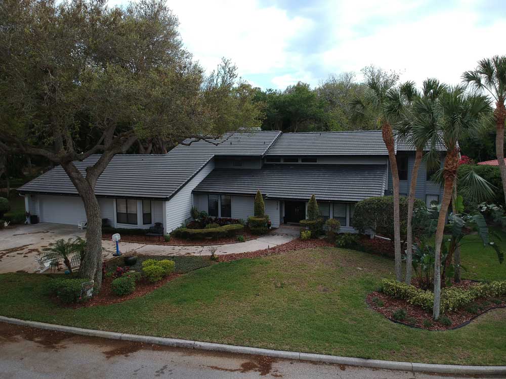 Completed Attached Homes Tile Re-Roof in Eagle Bel Air in Sarasota County, FL