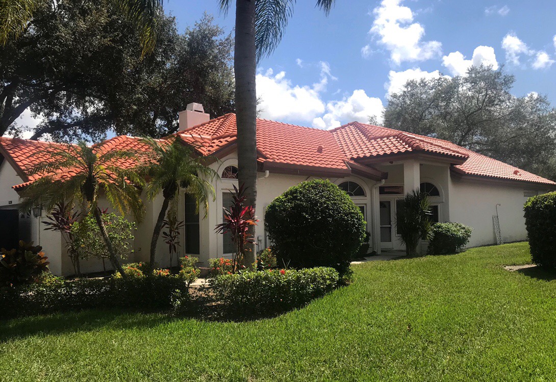 Completed Eagle Capistrano Tile Roof in Sanilla Range in Sarasota County, FL
