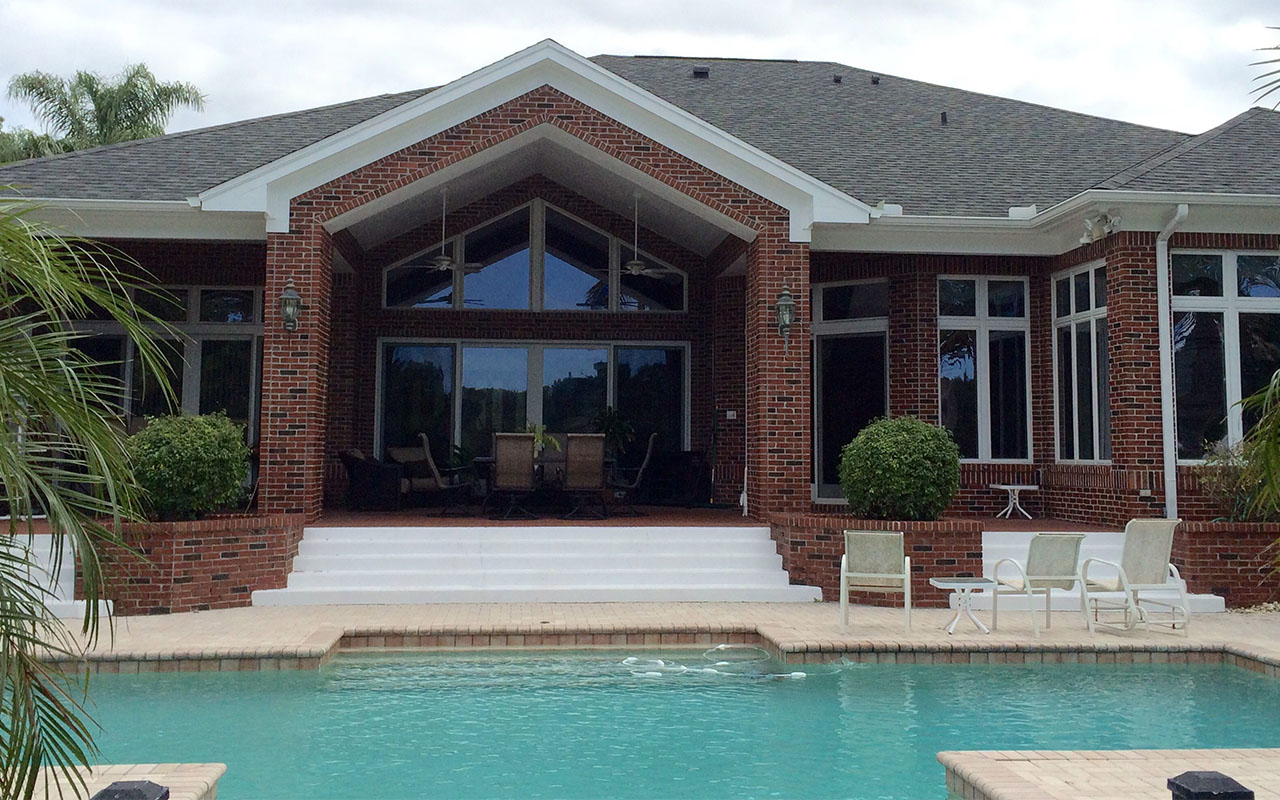 Completed CertainTeed Landmark Pewter Shingle Re-Roof in Sarasota County, FL
