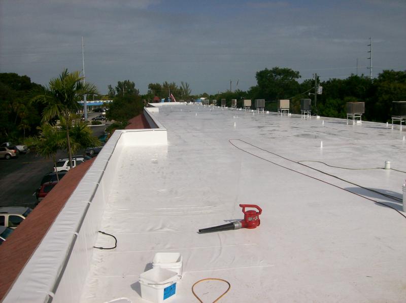Completed Parapet Wall Membrane Roof in Duro-Last in Sarasota County, FL