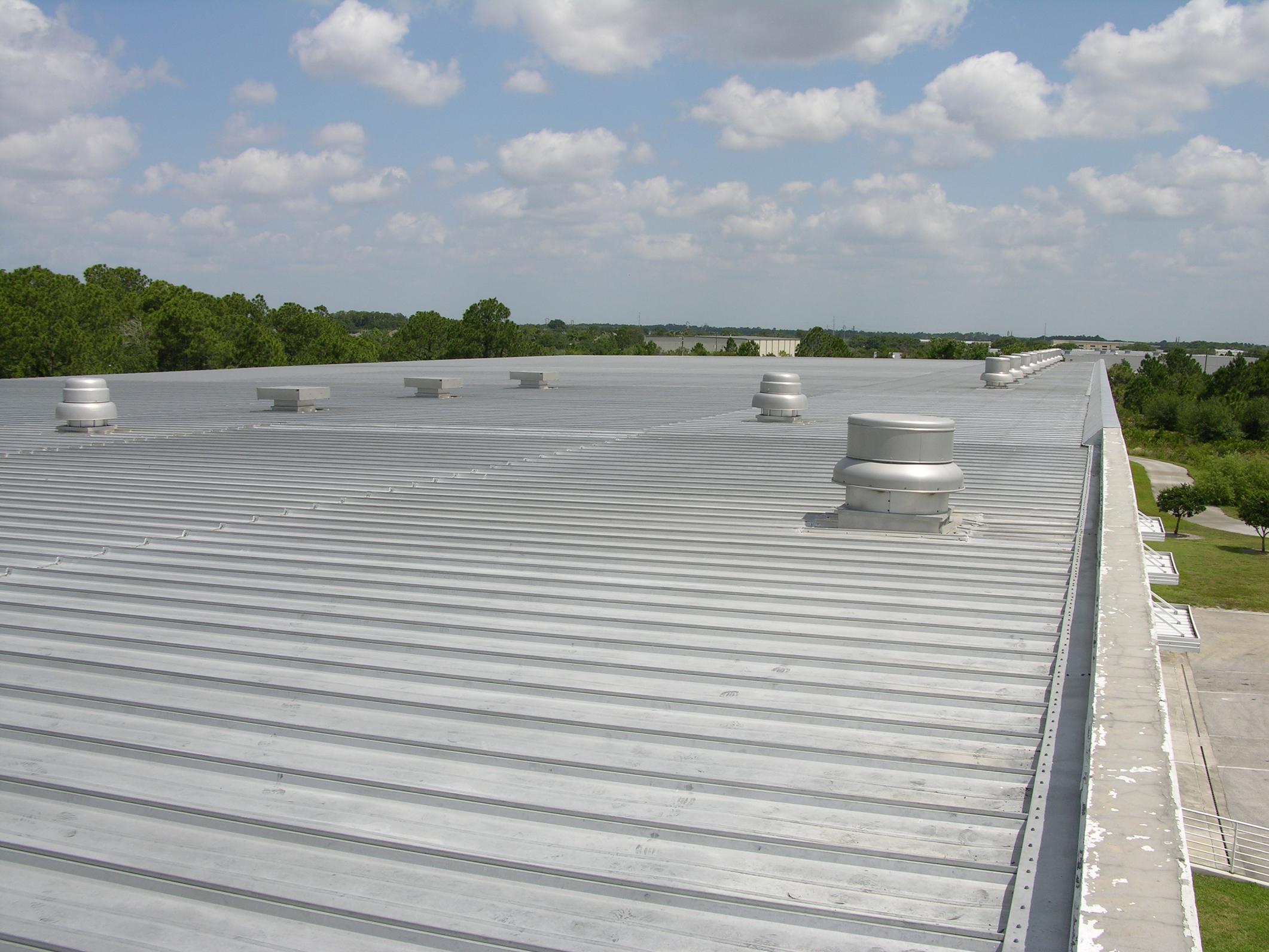 Completed Commercial Low-Slope Metal Roof Replacement in Manatee County, FL