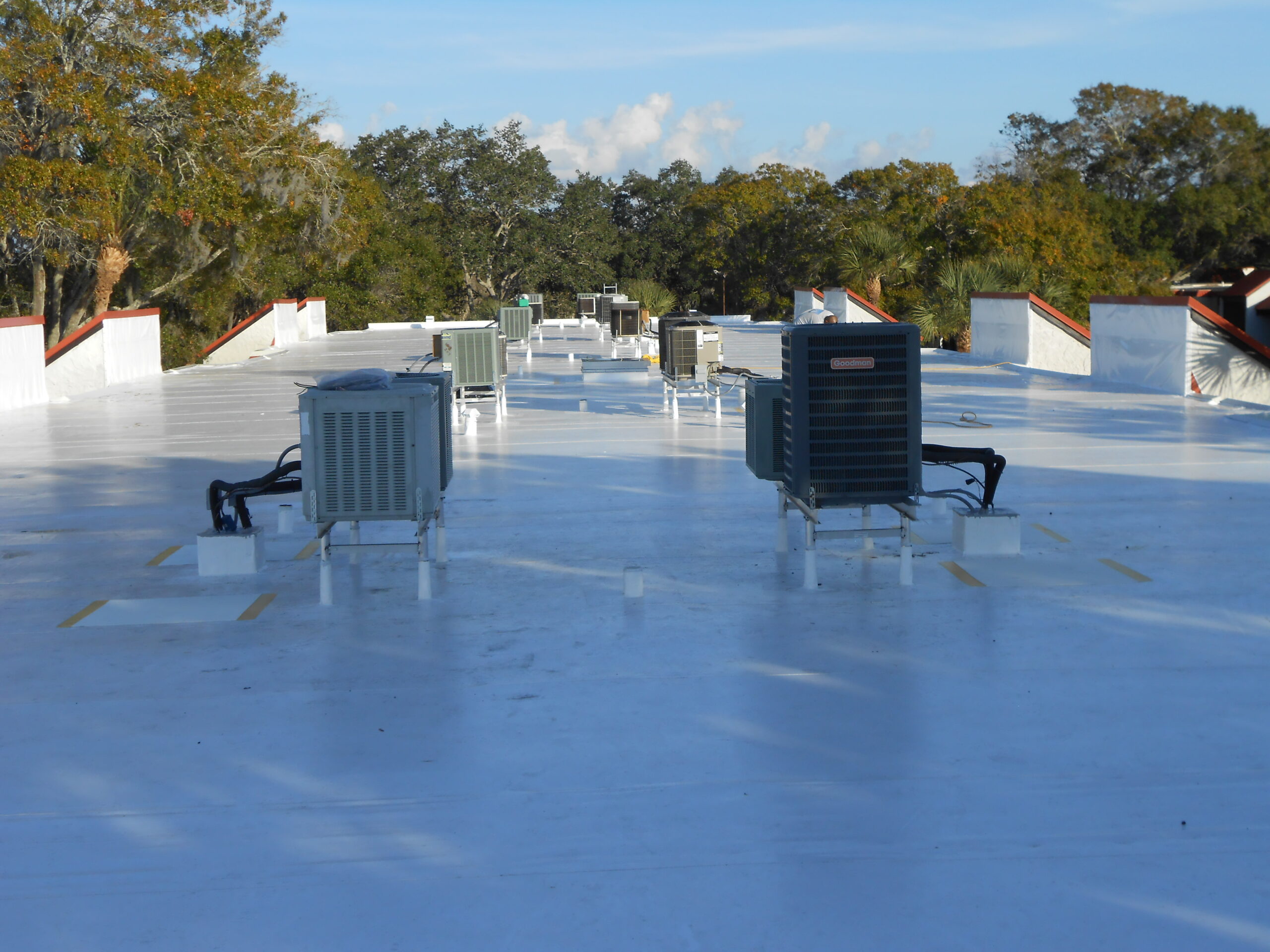 Completed Low-Slope Office Roof in Duro-Last Membrane in Sarasota County, FL