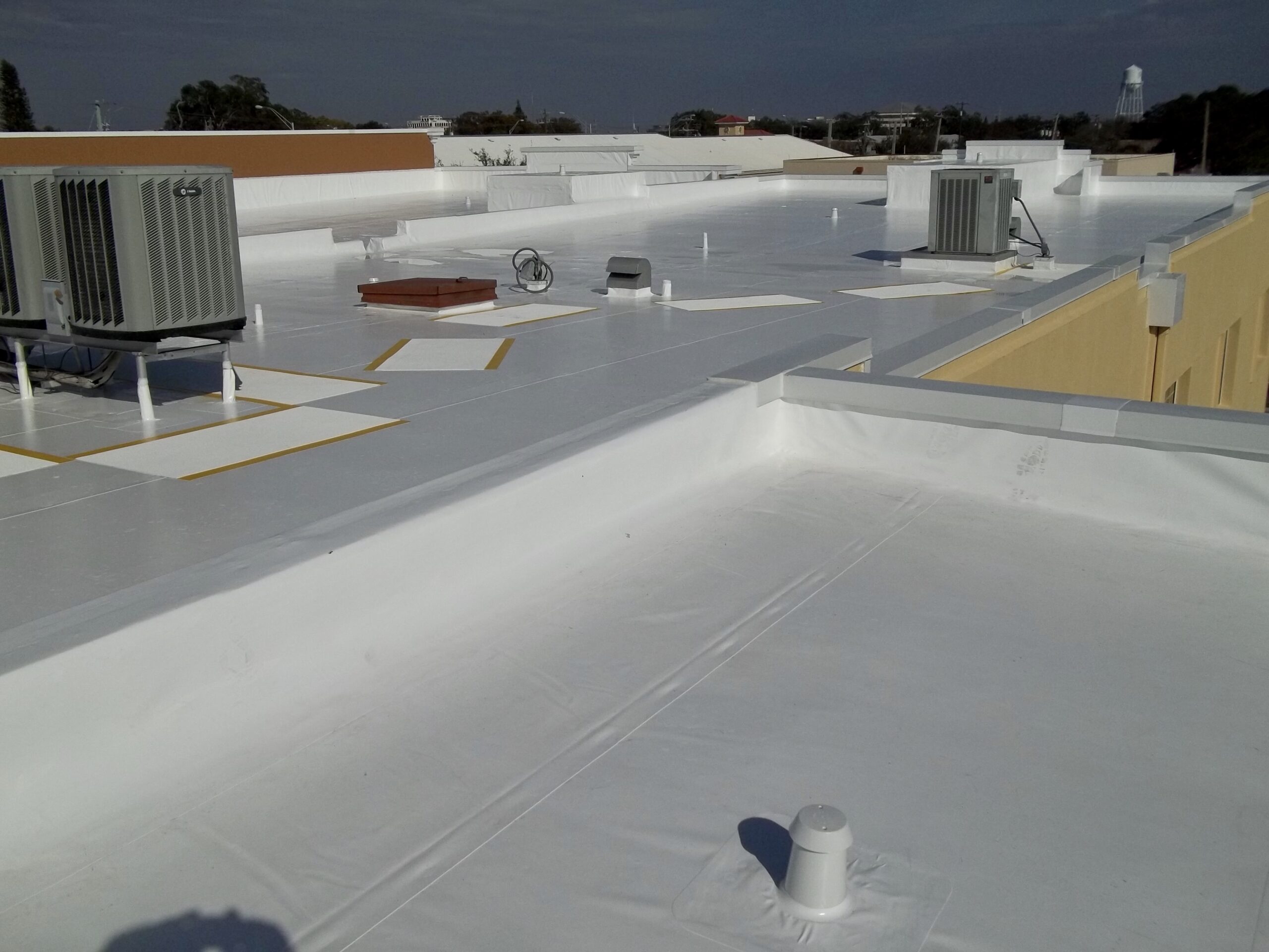 Completed Flat Roof Replacement in Duro-Last Membrane in Sarasota County, FL
