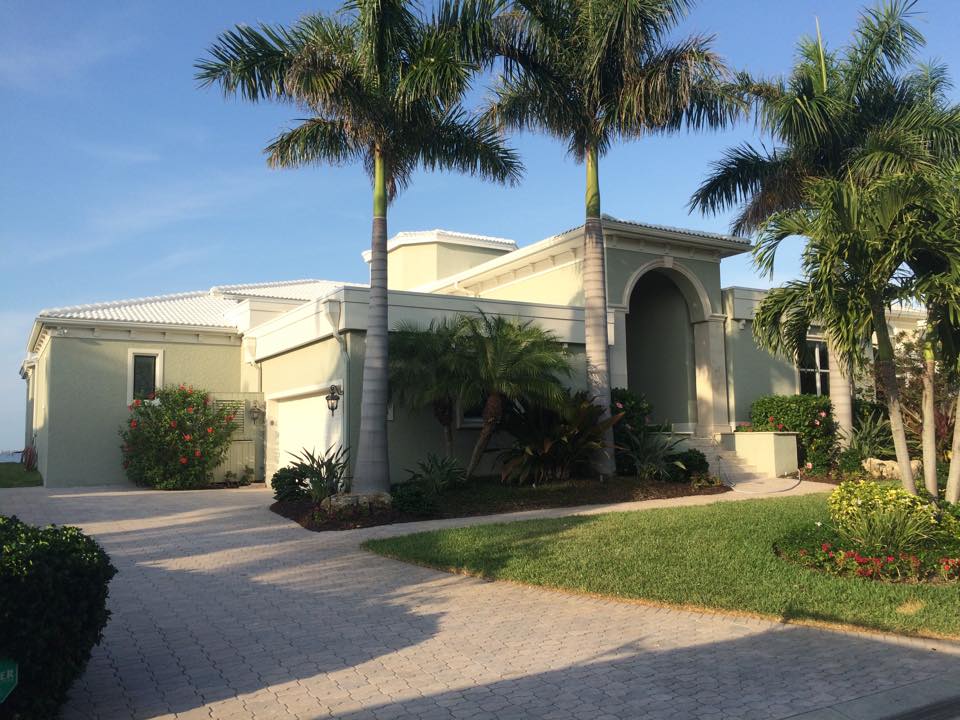 Completed Westlake Saxony 900 Tile Roof in Ultra White in Manatee County, FL