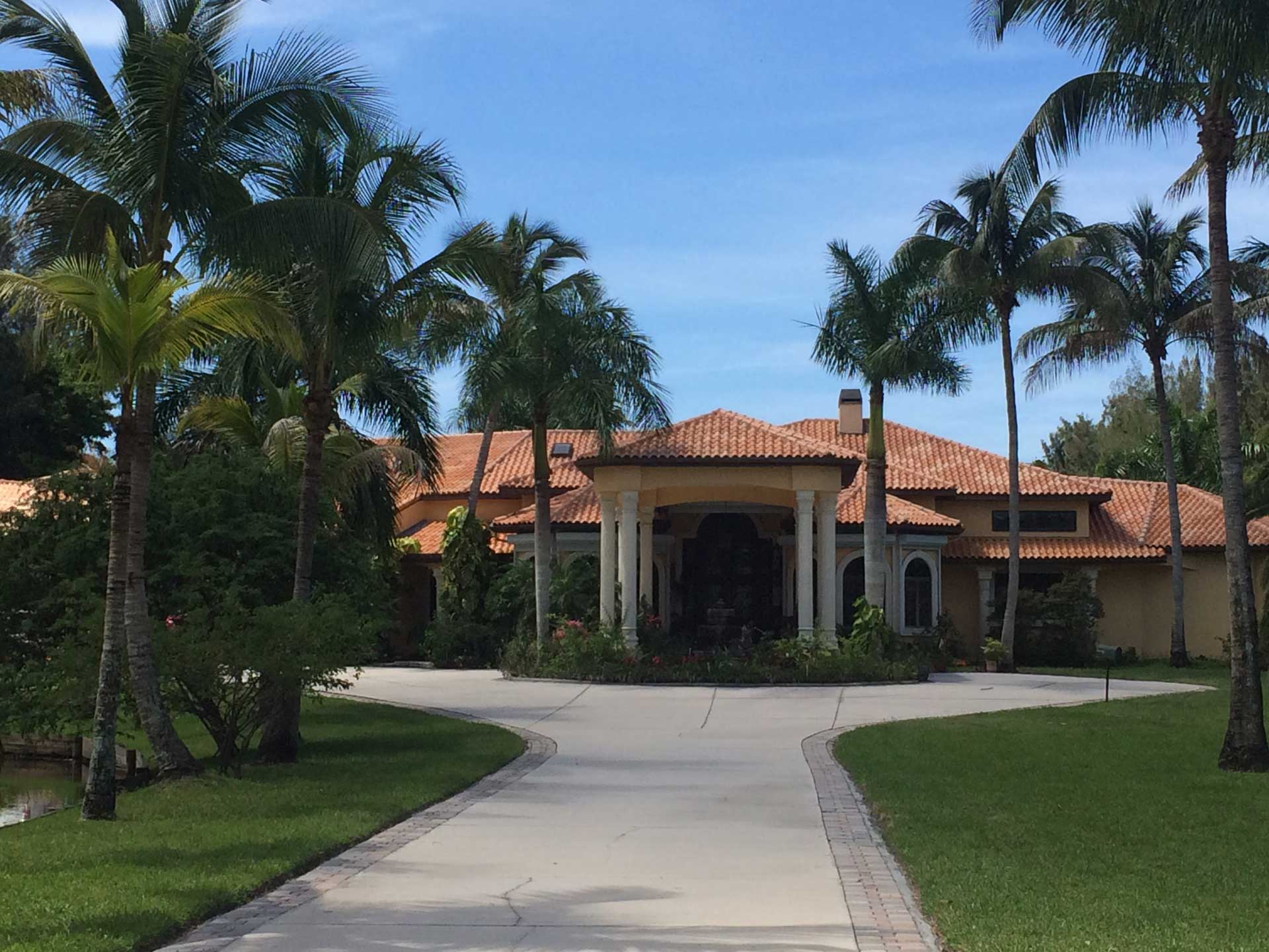 Completed Estate Clay Tile Roof in Santa Fe in Sarasota County, FL