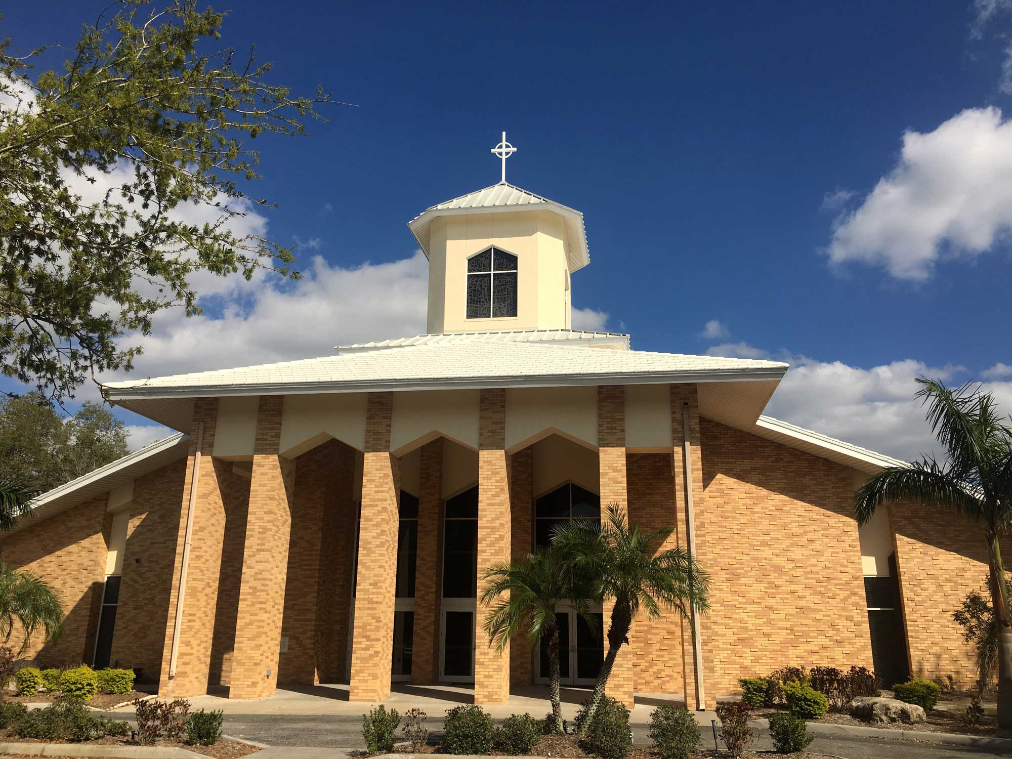 Completed Church Roof in Boral Slate Nordic White in Sarasota County, FL